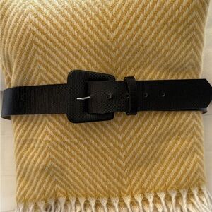 Black Textured Women’s Belt